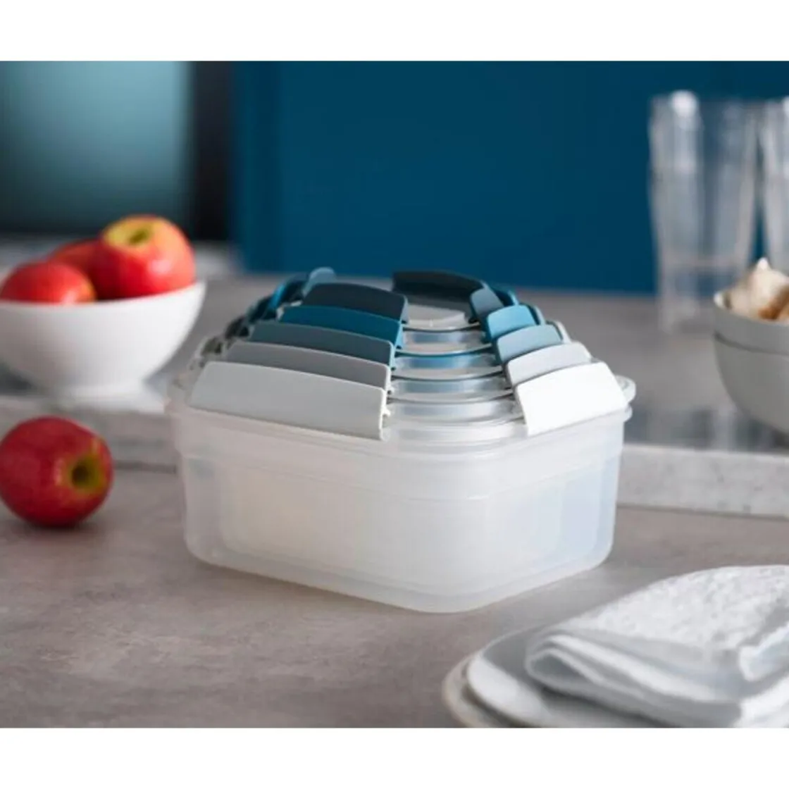 Joseph Joseph Vorratsdosen-Set 5-tlg. Nest Lock Blau