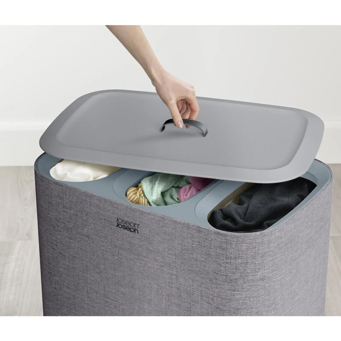 Joseph Joseph Wäschetrennkorb 90,0 l Tota Trio grau