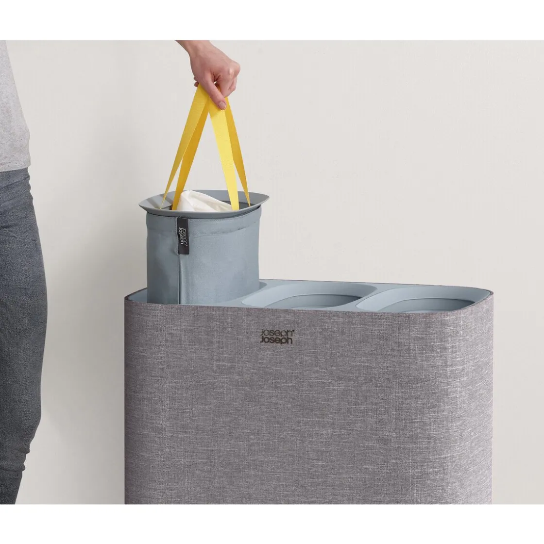 Joseph Joseph Wäschetrennkorb 90,0 l Tota Trio grau