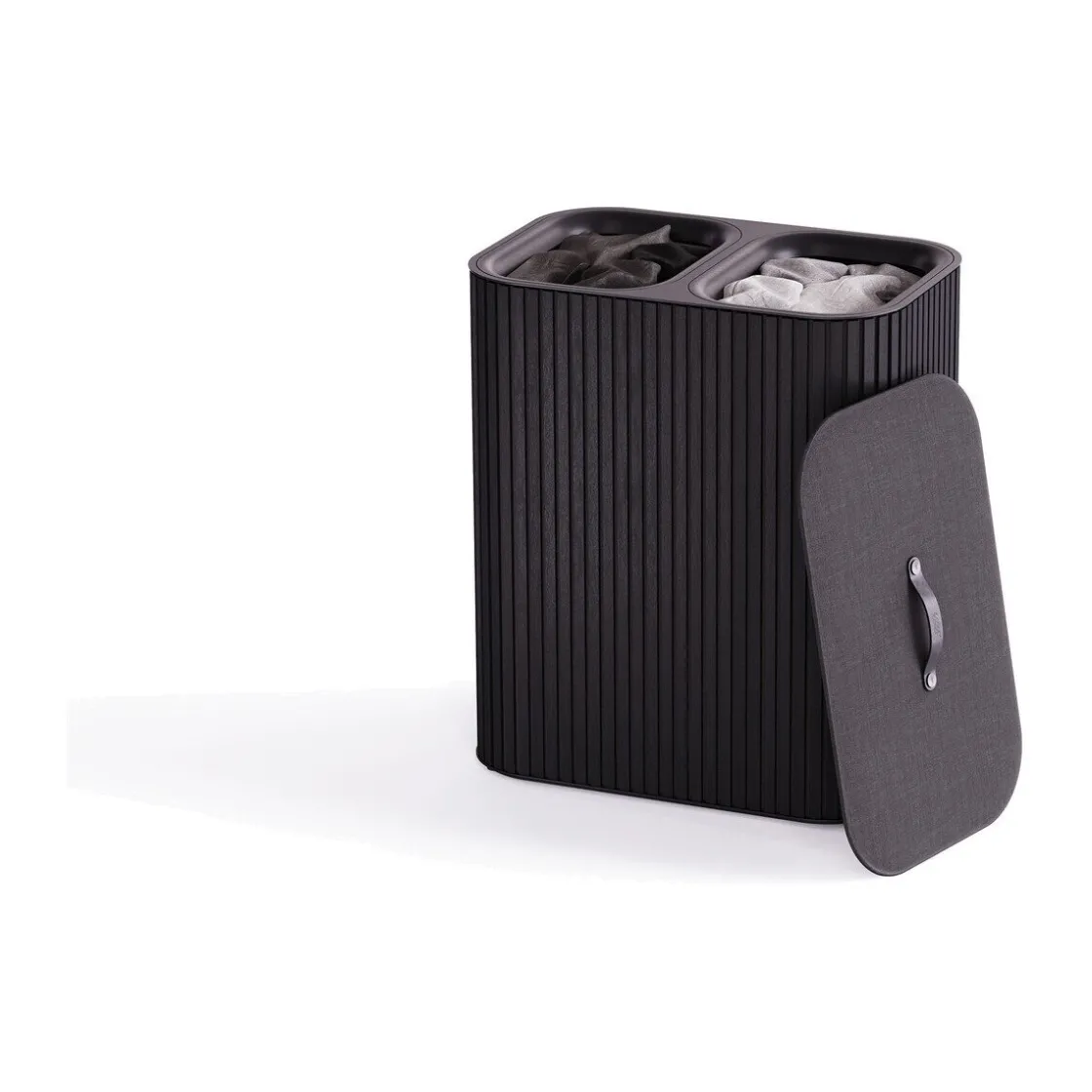 Neuheiten<Joseph Joseph Wäschetrennkorb 90,0 l Tota Twin Luxe schwarz