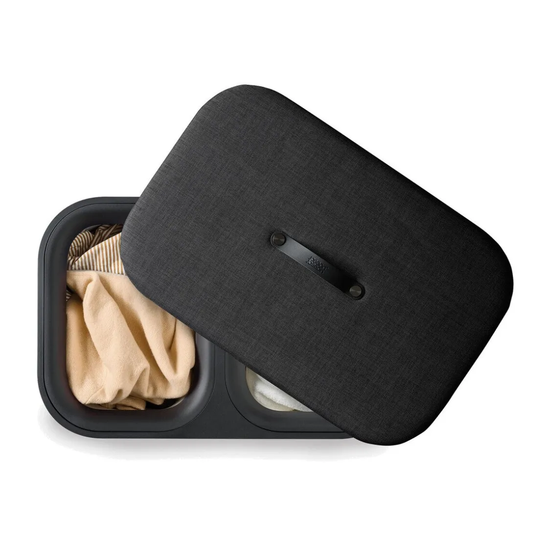 Neuheiten<Joseph Joseph Wäschetrennkorb 90,0 l Tota Twin Luxe schwarz