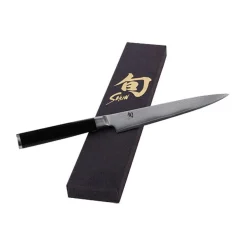 Kai Allzweckmesser Shun Griff Holz schwarz 15 cm