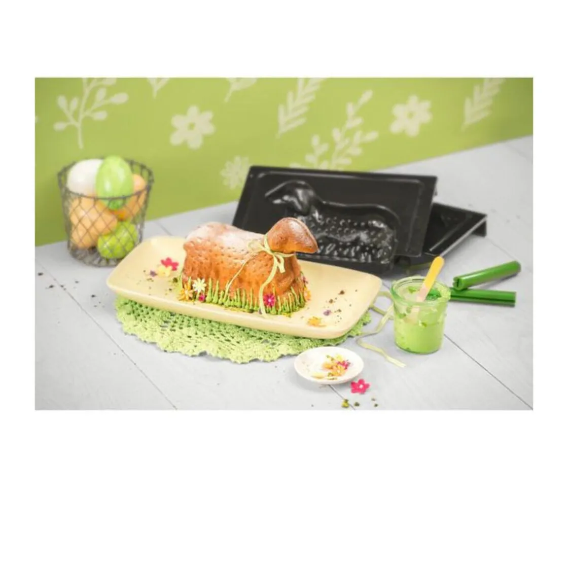 Kaiser Backform Osterlamm 23 cm schwarz