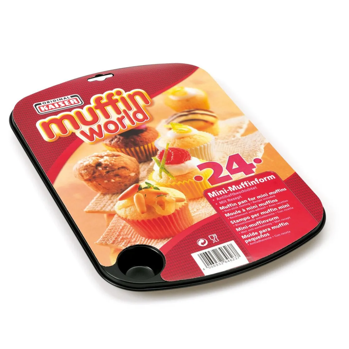 Kaiser Muffinbackform 38x27 cm schwarz