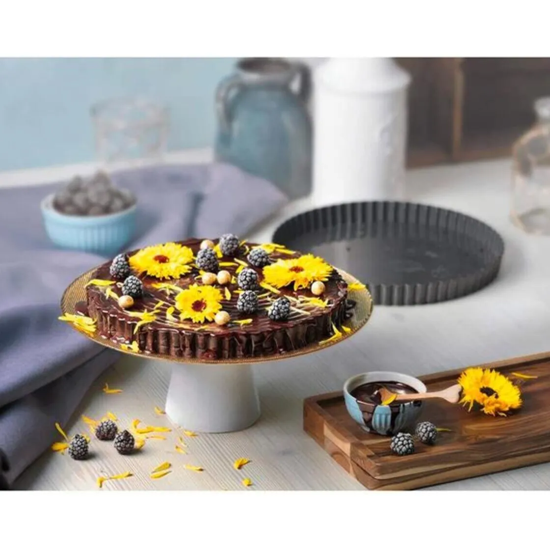 Backformen|Kochwelt Entdecken<Kaiser Quicheform 28 cm La Forme Plus schwarz