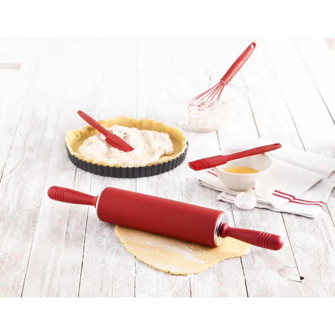 Kaiser Teigrolle 25 cm rot