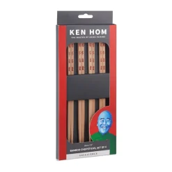 Ken Hom Bambus Essstäbchen 4er-Set natur