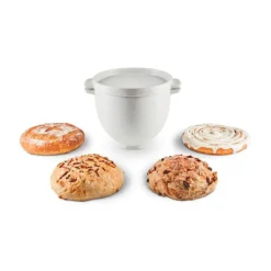 Brotbacken<KitchenAid Brot-Backschüssel Grey Speckle für Küchenmaschine 4,8l