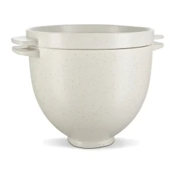 Brotbacken<KitchenAid Brot-Backschüssel Grey Speckle für Küchenmaschine 4,8l