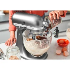 KitchenAid Küchenmaschine 4,8 l 300 W Artisan Premium Medaillon Silber