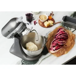 KitchenAid Küchenmaschine 4,8 l 300 W Artisan Premium Medaillon Silber