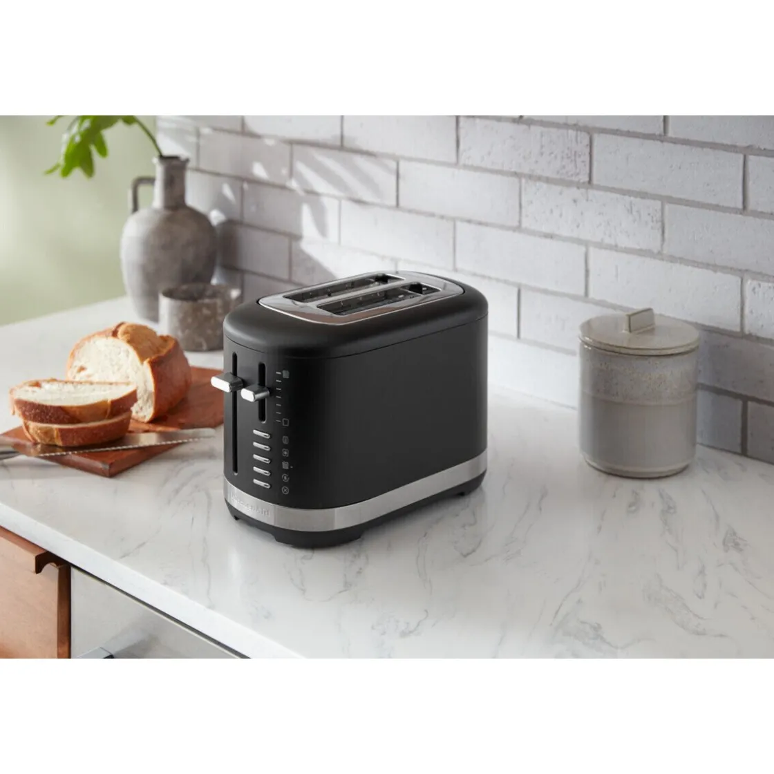 Toaster<KitchenAid 2-Scheiben-Toaster 31 cm 980 W Matt Schwarz