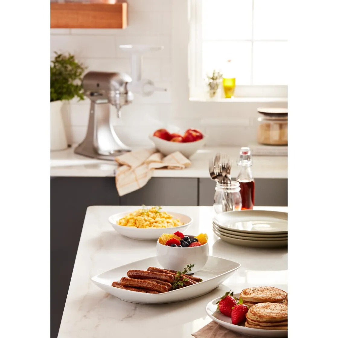 Kochwelt Entdecken|Küchenmaschinen<KitchenAid Wurstfüllhorn mit 2 Kegeln für 5KSMFGA