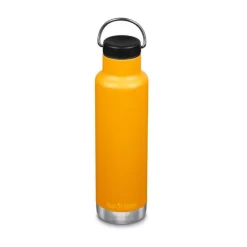 Trinkflaschen<klean kanteen Trinkflasche Classic IV gelb matt vakuumisoliert 592ml mit Loop Cap