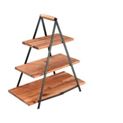 Ladelle Servierturm Akazie/Eisen 50x24x54cm