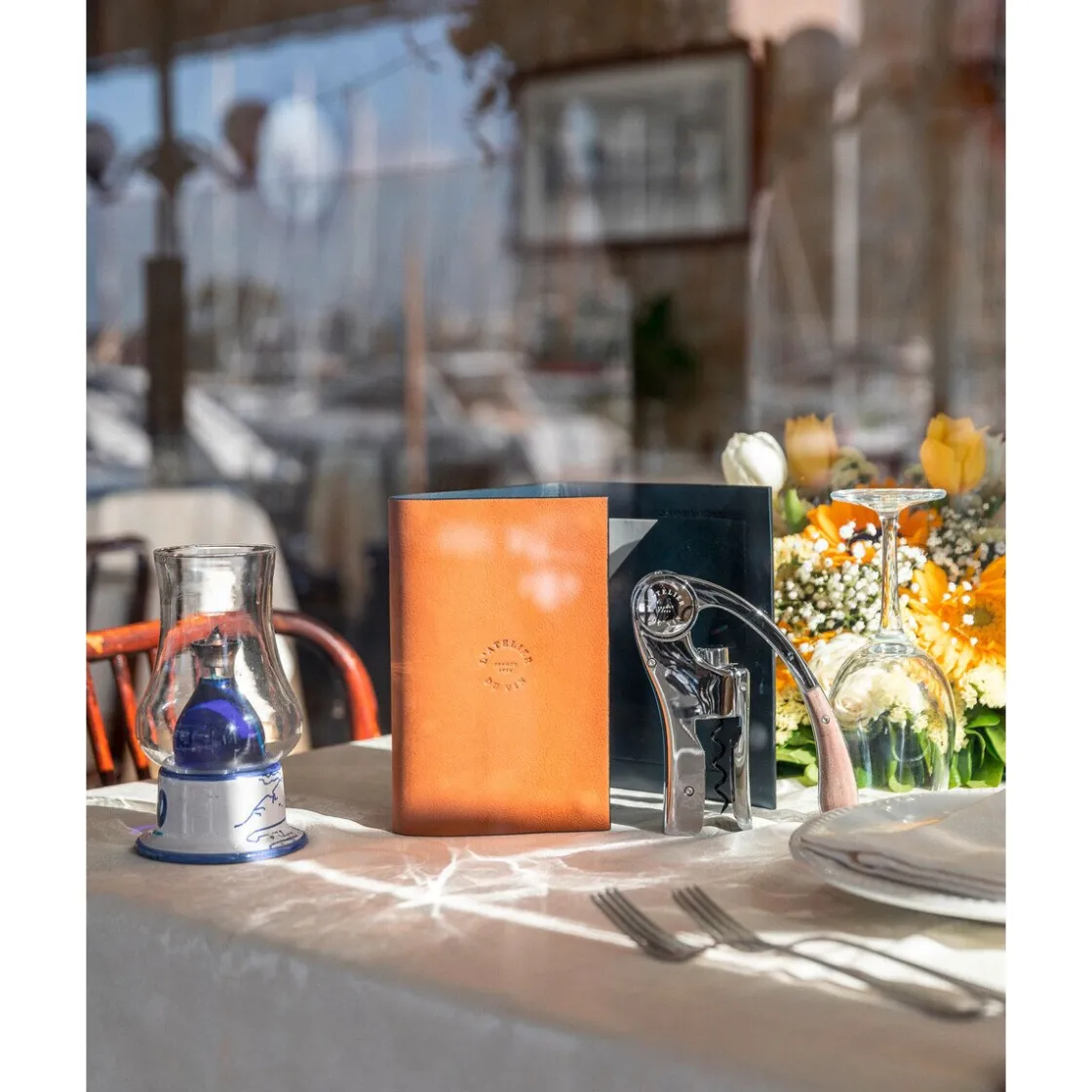 Messer & Co. Entdecken<L'atelier du vin Geschenkset Sommelier-Set Oeno Motion 2-tlg. Nomad Collection braun