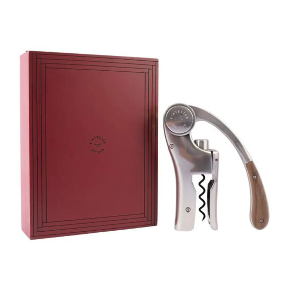 L'atelier du vin Korkenzieher Tresor Holz / silber im GK