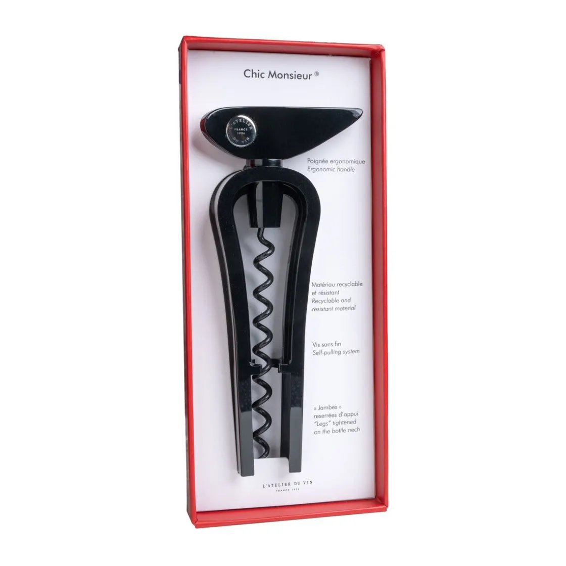 Messer & Co. Entdecken<L'atelier du vin Spindelkorkenzieher Chic Monsieur Night