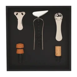 Weihnachten|Messer & Co. Entdecken<L'atelier du vin Wein Set 5 tlg. schwarz