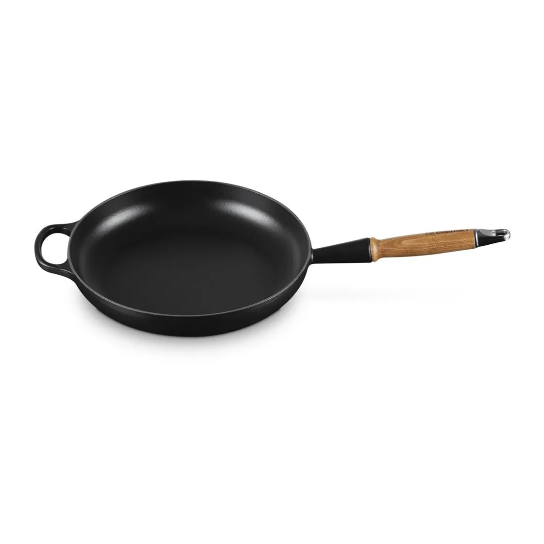 Le Creuset Bratpfanne 28 cm m. Holzgriff Signature schwarz