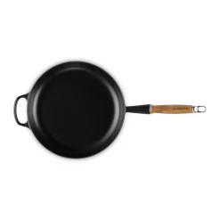 Le Creuset Bratpfanne 28 cm m. Holzgriff Signature schwarz
