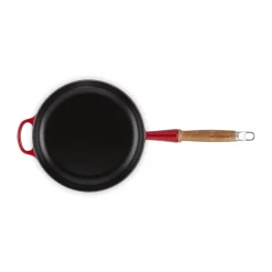 Le Creuset Bratpfanne 24cm m. Holzgriff kirschrot Guss