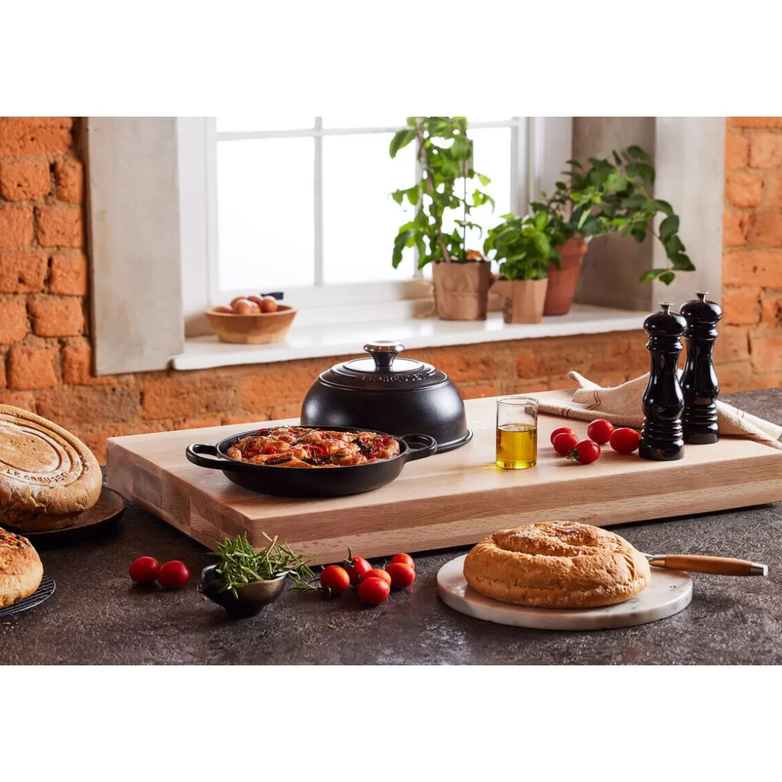Le Creuset Brot-Bräter 24 cm Signature Schwarz