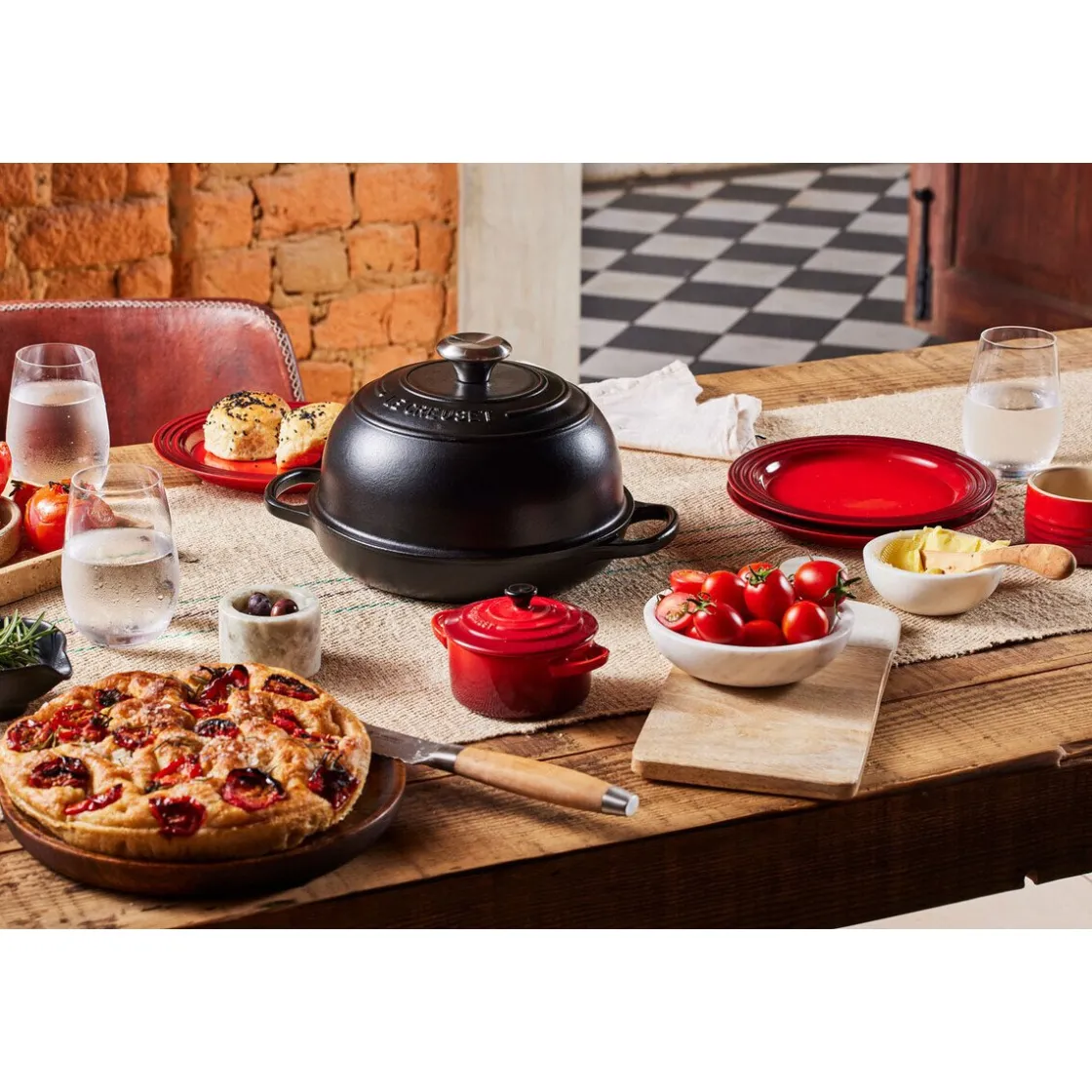 Le Creuset Brot-Bräter 24 cm Signature Schwarz