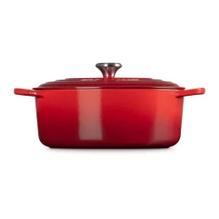 Bräter<Le Creuset Bräter mit Deckel 31 cm Signature Kirschrot