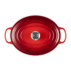 Bräter<Le Creuset Bräter mit Deckel 31 cm Signature Kirschrot
