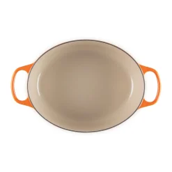 Bestseller<Le Creuset Bräter mit Deckel 31 cm Signature Ofenrot