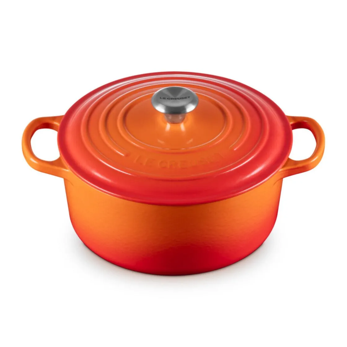 Le Creuset Bräter mit Deckel 22 cm Signature Ofenrot