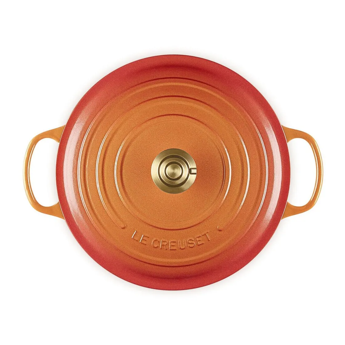 Le Creuset Bräter mit Deckel 24 cm Signature Limited Edition Flamme Dorée