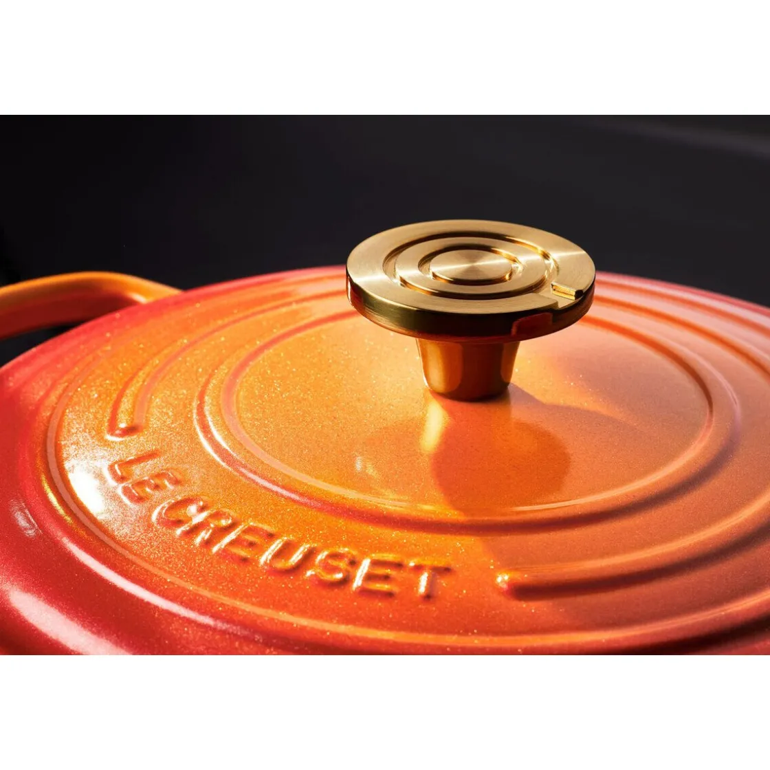 Le Creuset Bräter mit Deckel 24 cm Signature Limited Edition Flamme Dorée