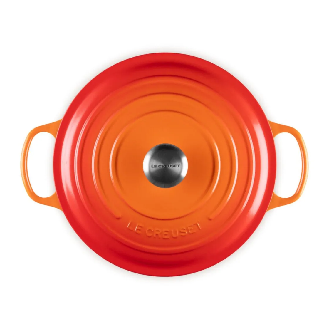 Bräter<Le Creuset Bräter mit Deckel 28 cm Signature Ofenrot