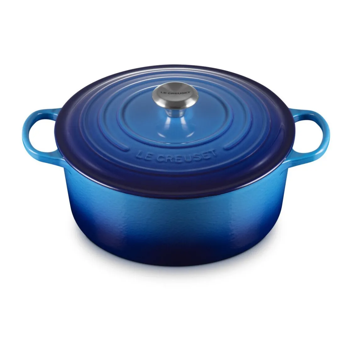 Le Creuset Bräter mit Deckel 28 cm Signature azure