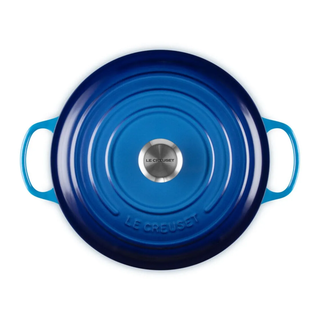 Le Creuset Bräter mit Deckel 28 cm Signature azure