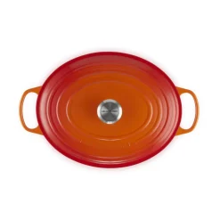 Le Creuset Bräter mit Deckel 33 cm Signature Ofenrot