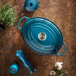 Bräter<Le Creuset Bräter mit Deckel 31 cm Signature Deep Teal