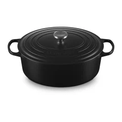 Le Creuset Bräter mit Deckel 33 cm Signature Schwarz