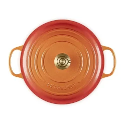 Kochwelt Entdecken<Le Creuset Bräter mit Deckel 20 cm Signature Limited Edition Flamme Dorée
