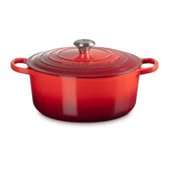 Le Creuset Bräter mit Deckel 28 cm Signature kirschrot