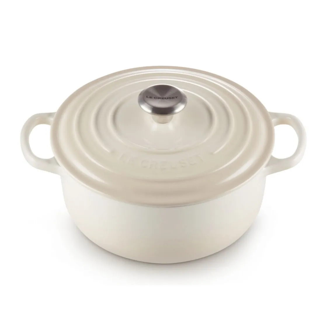 Le Creuset Bräter mit Deckel 26 cm Signature Meringue