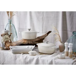 Le Creuset Bräter mit Deckel 26 cm Signature Meringue