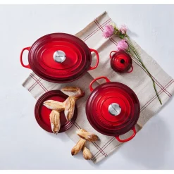 Le Creuset Bräter mit Deckel 35 cm Signature Kirschrot