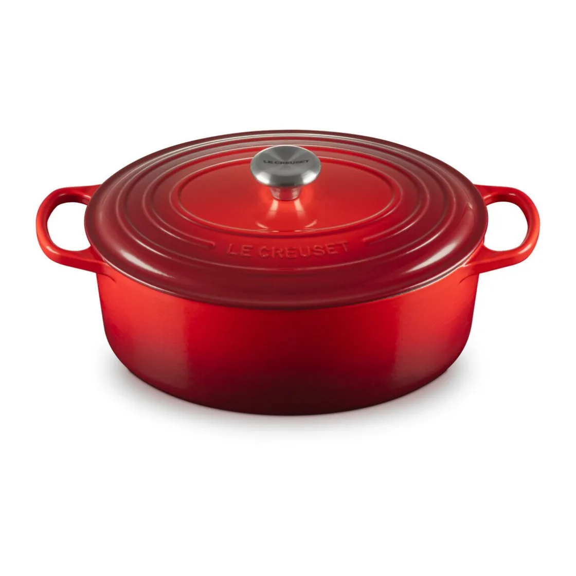 Le Creuset Bräter mit Deckel 31 cm Signature Kirschrot