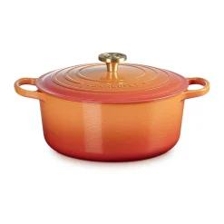 Bräter<Le Creuset Bräter mit Deckel 20 cm Signature Limited Edition Flamme Dorée