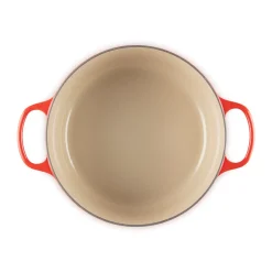 Le Creuset Bräter mit Deckel 28 cm Signature kirschrot