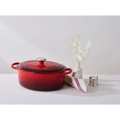 Le Creuset Bräter mit Deckel 35 cm Signature Kirschrot