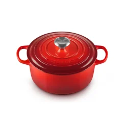 Bräter|Kochwelt Entdecken<Le Creuset Bräter mit Deckel 24 cm Signature Kirschrot
